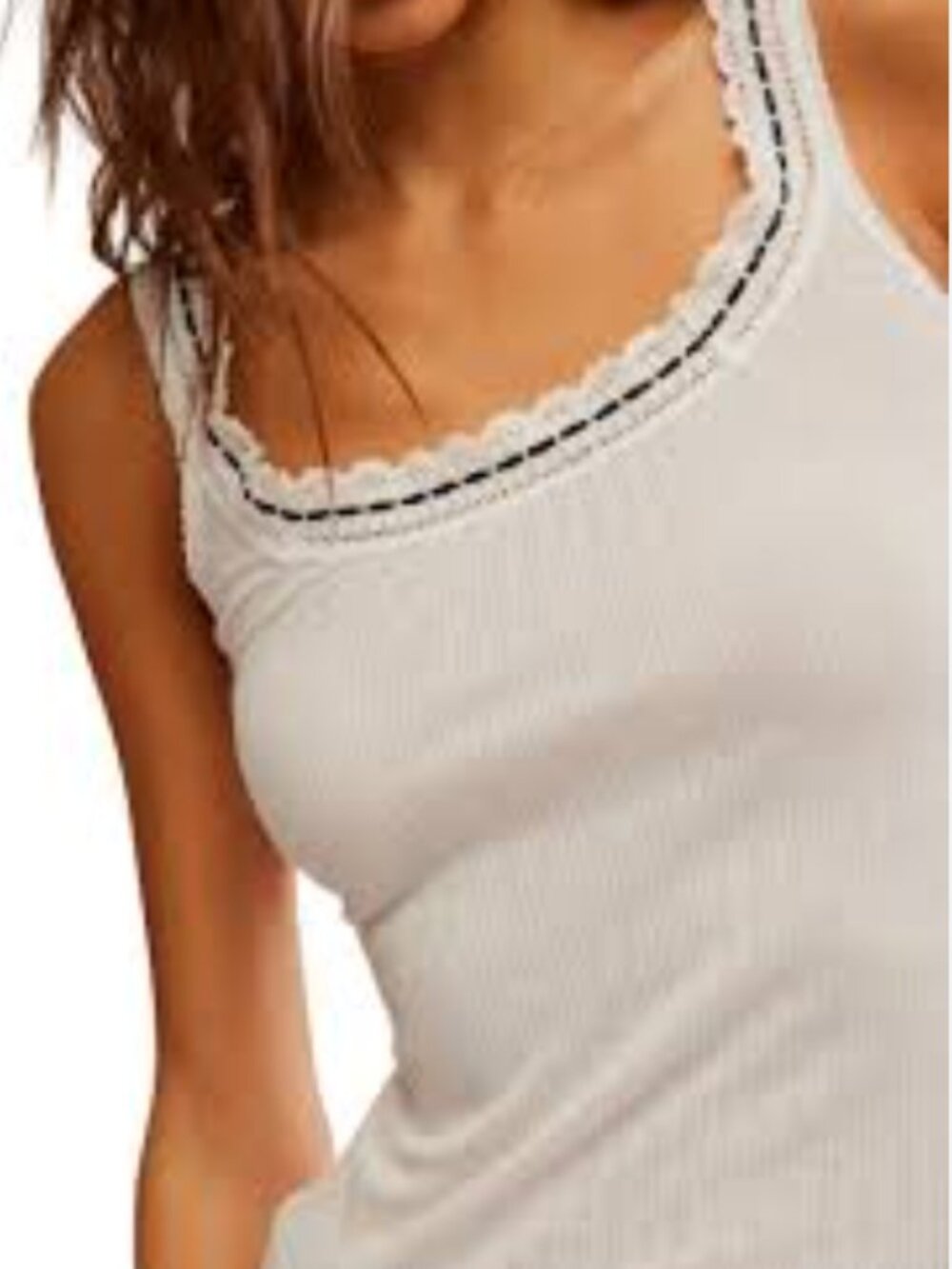 Free People Only You Pointelle Tank Top XS